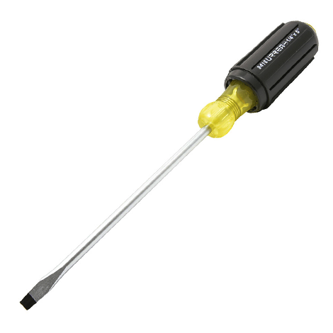 DESTORNILLADOR PLANO BARRA REDONDA 1/4X6 CRUSH GRIP