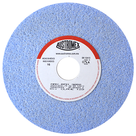 RUEDA ESMERIL 8X1/2X1/4 3SB46I5VP4 TIPO 1 AZUL