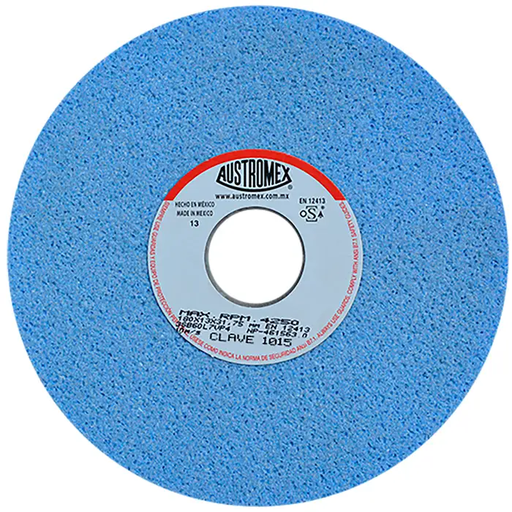 [AUS1015] RUEDA PARA ESMERIL 7X1X1-11/4 GRADO 80 T1 AFILADO Y RECTA AZUL