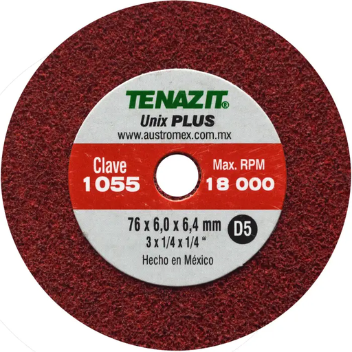 [AUS1055] RUEDA T-1 UNIX DE 3" X 1/4" X 1/4" MARRON