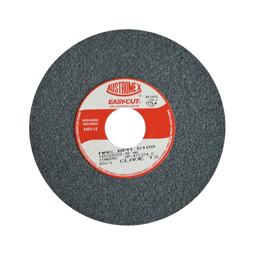 [AUS13] RUEDA PARA ESMERIL 6 X 1 X 1 G60 T1 GRIS EASY CUT