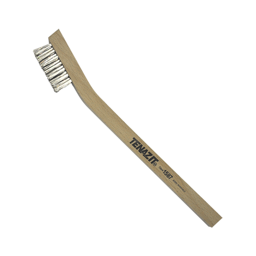 [AUS1587]  CEPILLO ALAMBRE 7-3/4X7/16 INOXIDABLE  MINI MADERA 
