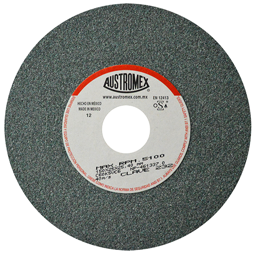 [AUS232] RUEDA PARA ESMERIL 6 X 1 X 1 G60 T1 VERDE ALTO REND