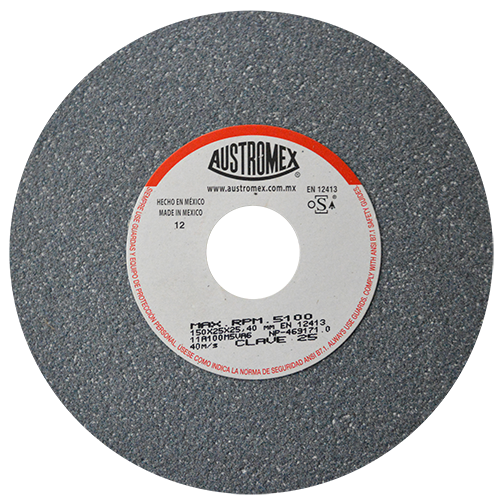 [AUS25] RUEDA PARA ESMERIL 6 X 1 X 1 G100 T1 GRIS ALTO RENDIMIENTO