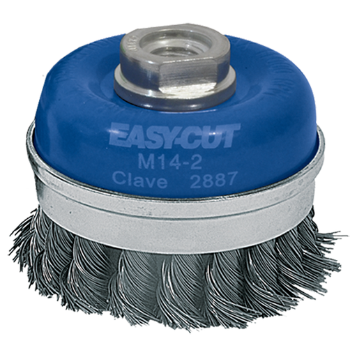[AUS2887] CARDA COPA TRENZADA 3" X 0.014 X M14 ACERO AL CARBON