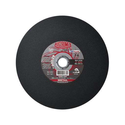 [AUS700] DISCO DE CORTE DE 14" X 7/64" X 1" REFUERZOS LATERAL HUECOS