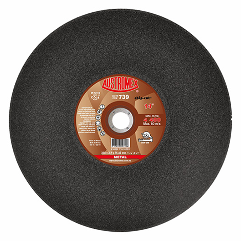 [AUS739] DISCO DE CORTE 14" X2.8X25.4 A30 CORTE RAPIDO P SOLIDOS