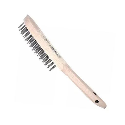 [AUS970] CEPILLO ALAMBRE INOXIDABLE MANGO MADERA 11-15/32X 1-3/8