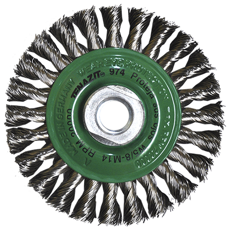 [AUS974] CARDA CIRCULAR TRENZADA 4" X 0.014 MULTI ROSCA INOX