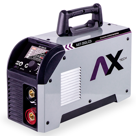 [AXT202LCDKIT] SOLDADORA INVERSOR 200A 110/220V + CARET ELE (AXT-P202LCD)