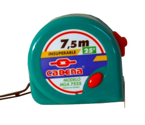 [CADMGA7525] FLEXOMETRO 7.5 METROS DOBLE VISTA