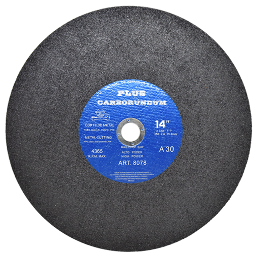 [CIN8078] DISCO DE CORTE T-41 DE 14" X 7/64" X 1" AC/INOX. CARBORUNDUM