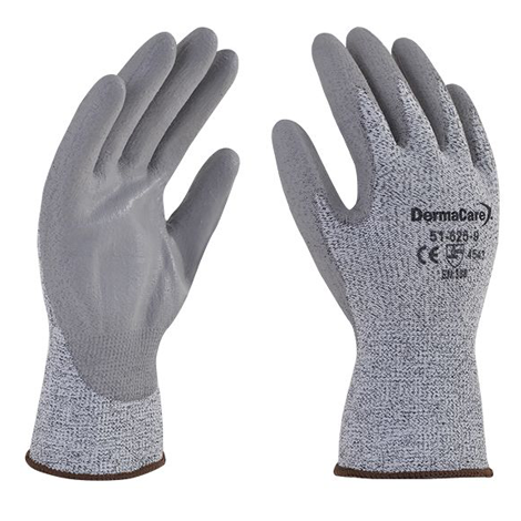 [DER51-625-7] GUANTE ANTICORTE POLIET. AD C/FIBRA DE VID. NIVEL 5. #7