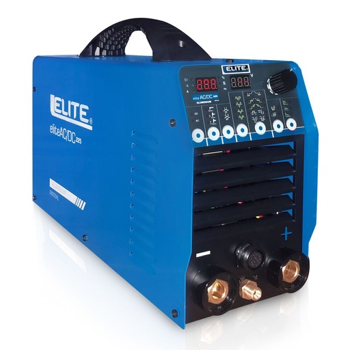 [ELITIG225AC/DC] MAQUINA DE SOLDAR INVERSOR TIG HF PARA ALUMINIO 225 AMP 220V