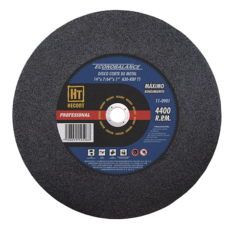 [HEC110901] DISCO DE CORTE 14"X7/64"X1" A30R ECONO BALANCE