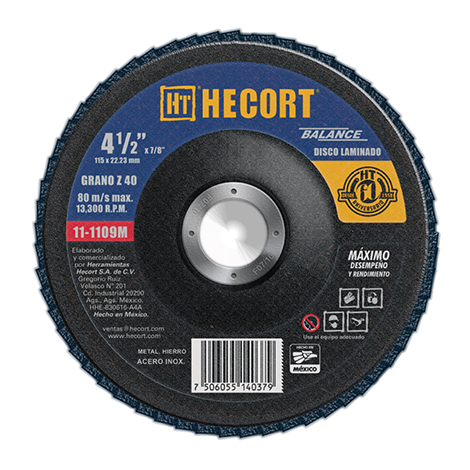 [HEC111109] DISCO LAMINADO T29 4 1/2 X 7/8 G40