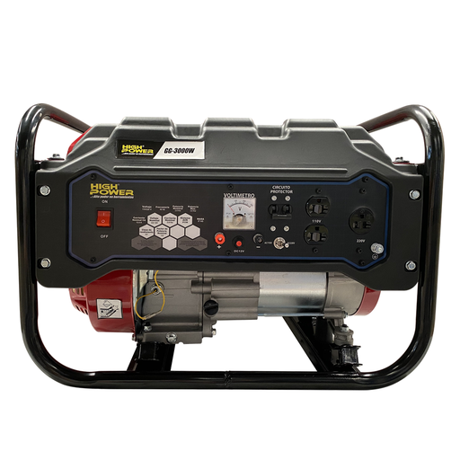[HIGGG-3000W] GENERADOR A GASOLINA 3KW 110/220V 3600RPM HIGH POWER GG3000W