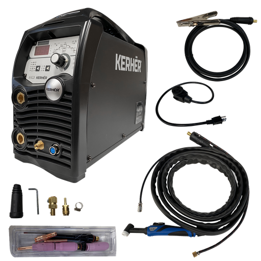 [KERKAD200HD] SOLDADORA INVERSOR 200A 220V MMA TIG ALUMINIO AC/DC C/PEDAL