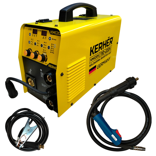 [KERKMI205] SOLDADORA INVERSOR MIG/TIG/MMA 200A 110/220V 