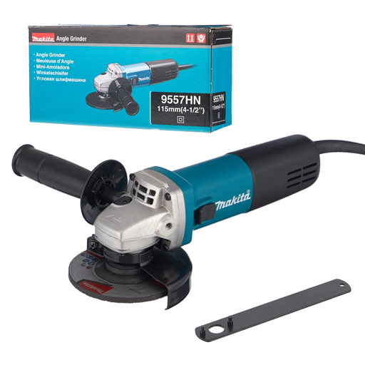 [MAK9557HN] MINIESMERILADORA 4 1/2" 840W 7AMP 11000RPM (9557HNG)