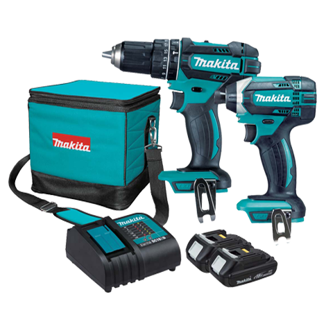 [MAKDLX2131SY] COMBO ROTOMARTILLO 1/2"+ ATORNILLADOR 1/4" 18V (CARG/BAT´S)