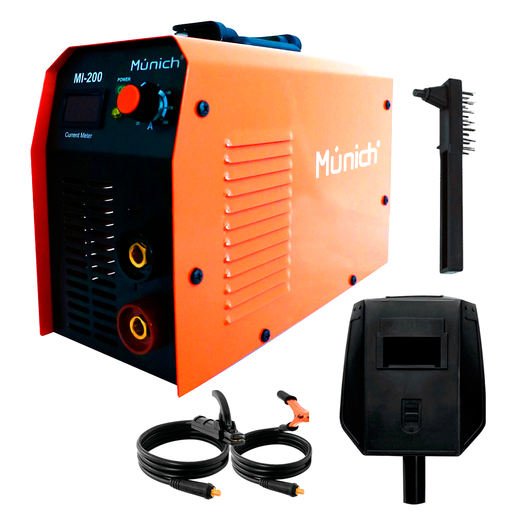[MUIMI-200] SOLDADORA INVERSOR 200A 110/220 V 40%CT MUNICH
