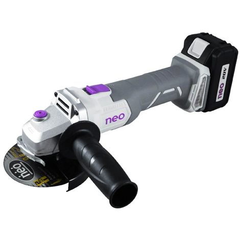 [NEOAA1015-20K2] ESMERILADORA ANGULAR DE 4-1/2" 20V (2BAT´S)