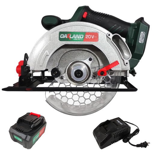 [OAKCM-5000KIT] SIERRA CIRCULAR 6-1/2" 20V Li-Ion 1-500W 5000RPM (BAT/CAR)