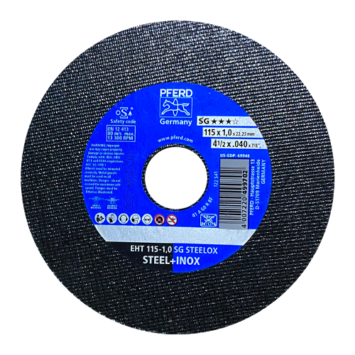 [PFE499702]  DISCO CORTE T41 4 1/2 X 040 X 7/8 ACERO INOXIDABLE  236345 