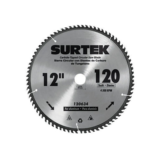 [SUR120634] DISCO METALICO 12 120 DIENTES CORTE MADERA 