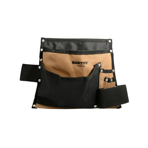 [SUR124190] ESTUCHE PORTAHERRAMIENTAS TELA CON CINTO 7 COMPARTIMIENTOS