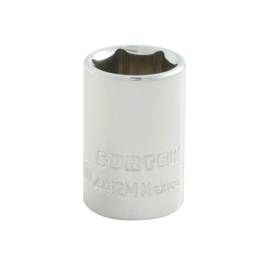 [SUR4412M] DADO 12MM CUADRO 1/4" CORTO 6 PUNTAS PZA