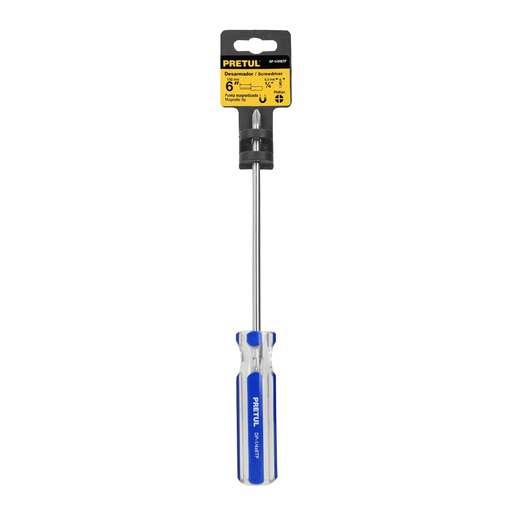 [TRUDP-1/4X6TP] DESARMADOR DE CRUZ MANGO PVC (21477)