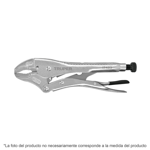 [TRUPPT-7C] PINZA DE PRESIÓN 7", MORDAZA CURVA (17421)