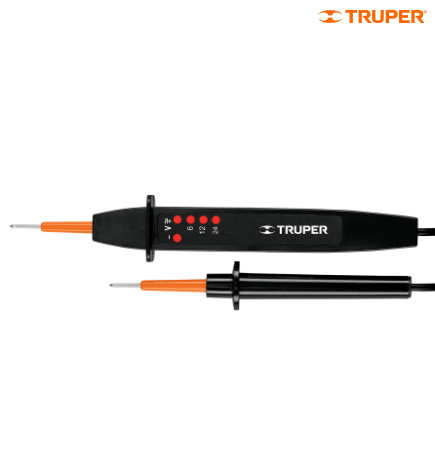 [TRUPROVO-4] PROBADOR DE VOLTAJE Y POLARIDAD 6/12/24V (18335)