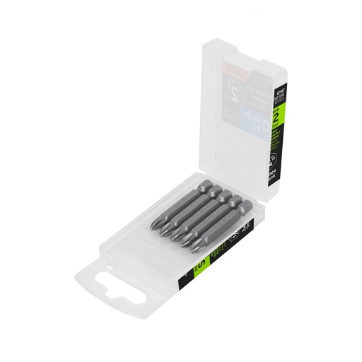 [TRUPUDE-1202] PUNTAS PARA DESARMADOR PHILLIPS PH2, 2", 5 PIEZAS (12147)