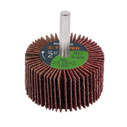 [TRURUFLA-240] RUEDA FLAP 2" X 1" X 1/4" G°40 (13036)