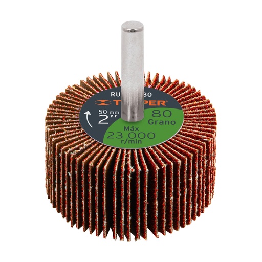 [TRURUFLA-280] RUEDA FLAP 2X1X1/4 GRANO 80 (13038)