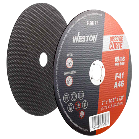 [WESZ-20171] DISCO D/CORTE P/METAL 7"" x 1/16""(1.58) x 7/8"" F41