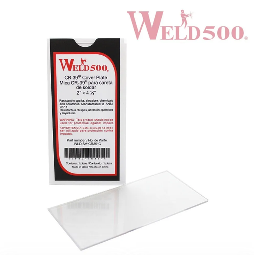 [WLDSV-CR39-C] MICA CLARA ANTIRALLADURA 2"X4.25" P/EXTERIOR TEMP 100°C-130°