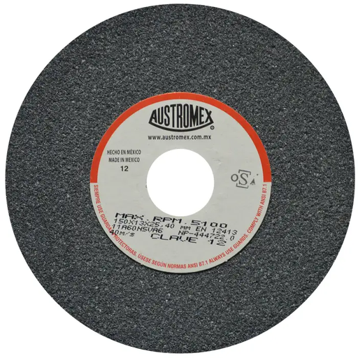 [AUS12] RUEDA T-1 6X1/2X1 11A60 PARA METAL