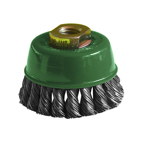 [AUS1565] CARDA COPA TRENZADA 3" X 0.020 X MR ACERO AL CARBON