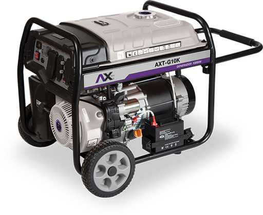 [AXT-G10K] GENERADOR 10000 W 16 HP 110/220V MARCHA,BATERIA, LLANTAS