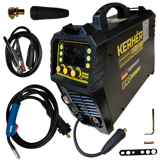 [KERKMI205PRO] INVERSOR MULTIPROCESOS 200AMPS MIG/TIG/MMA 110/220V