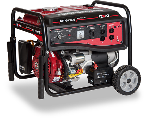 [NIR-G4000E] GENERADOR 4100W 7HP 120V/60Hz CON MARCHA BATERIA Y MANERALES