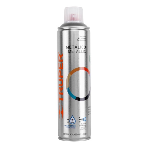[TRUPAM-PL] ESMALTE AEROSOL METALICO PLATA 400 ML (19059)
