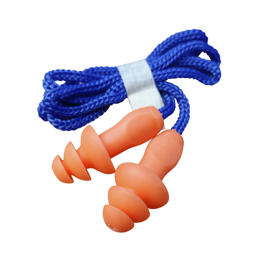 [REDTAR] TAPON AUDITIVO REUSABLE 3 HONGOS CON CORDON