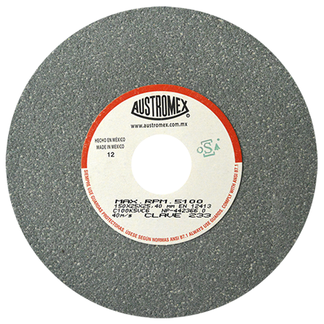 [AUS233] RUEDA 6X1X1 C100 TIPO 1 CARBURO